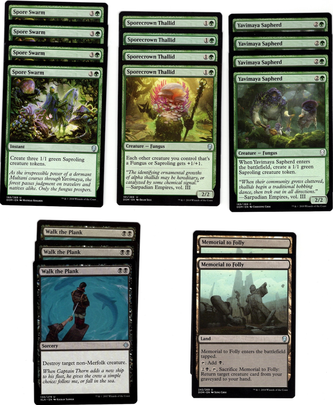 Fungus Deck Custom Deck MTG Magic the Gathering Slimefoot Etsy