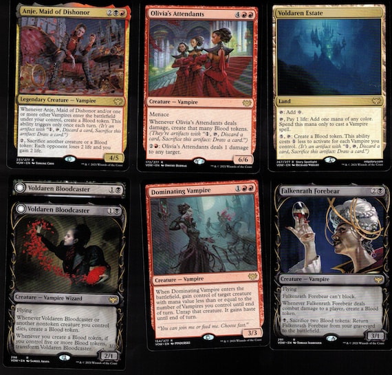 BLOODY VAMPIRES-60 Card Magic the Gathering Deck-rares-flip Cards-ready to  Play-casual-mtg - Etsy Norway