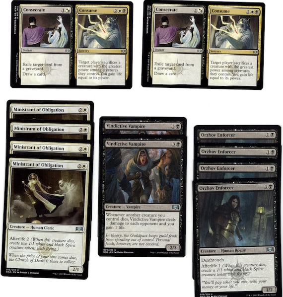 Orzhov Afterlife Deck Super Strong Black White 60 Card MTG ...