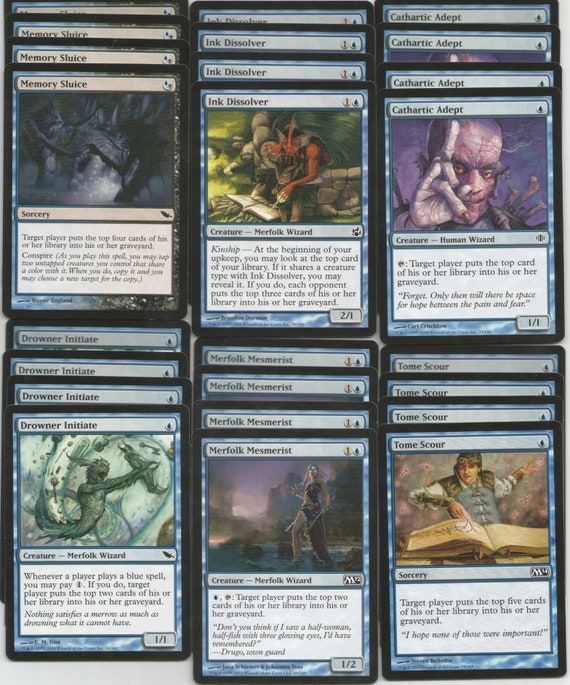 Mono Blue Mill Deck Muy Fuerte MTG Magic the Gathering Etsy España
