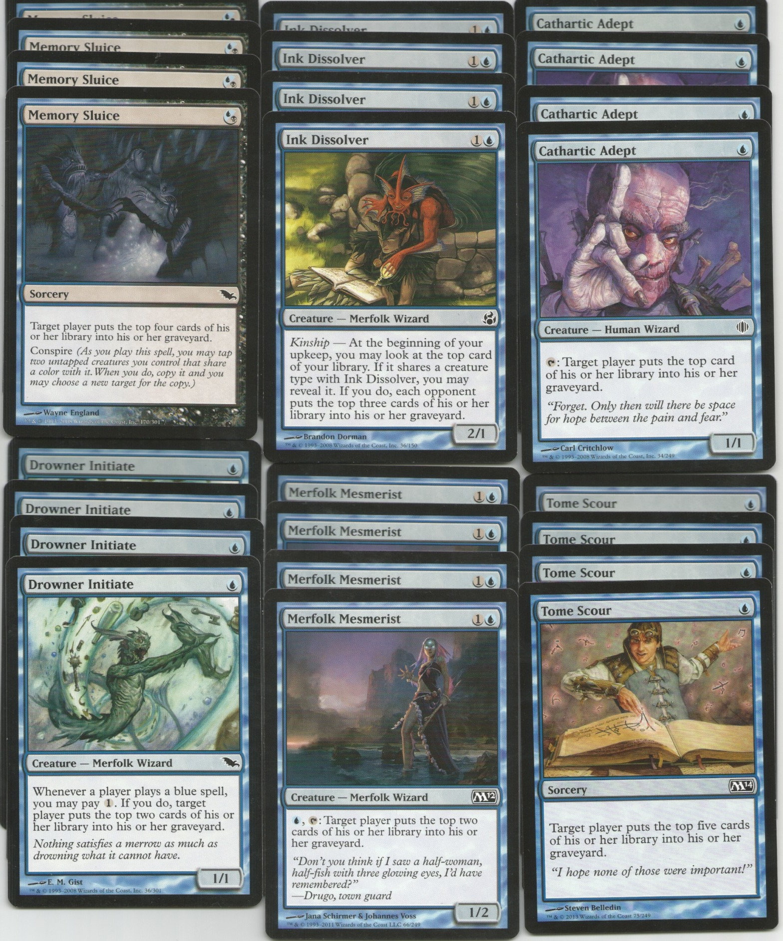 Mono Blue Mill Deck - Modern Legal - Custom Built - Magic The Gathering -  MTG - 60 Card