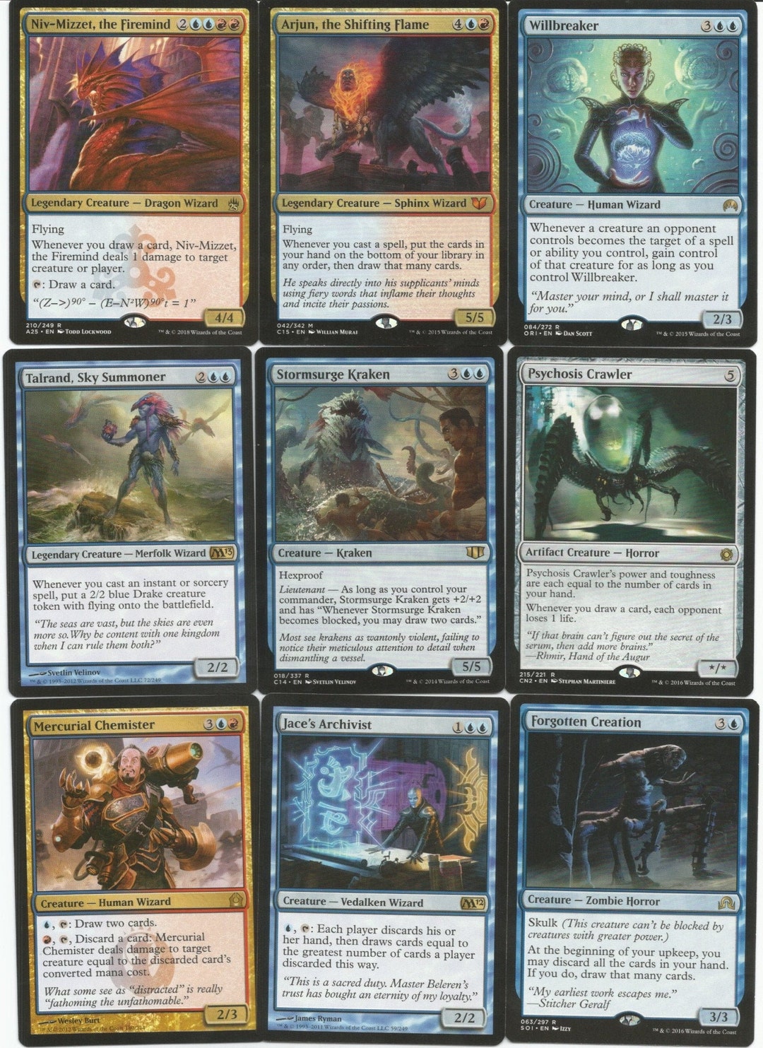 Commander Deck -dragon-niv-mizzet -edh-mtg-magic-rares -mythics
