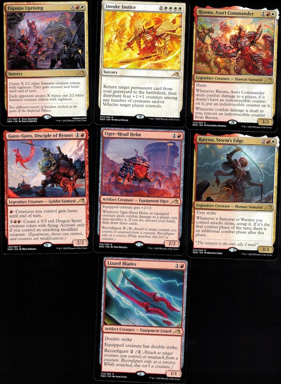 Swift Samurai-60 Card Magic the Gathering Deck-mtg-rares-red/white