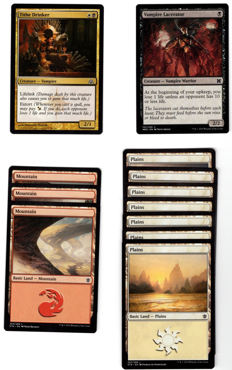 Edgar Markov100 Card EDH Commander Deckvampiremythicrare Etsy