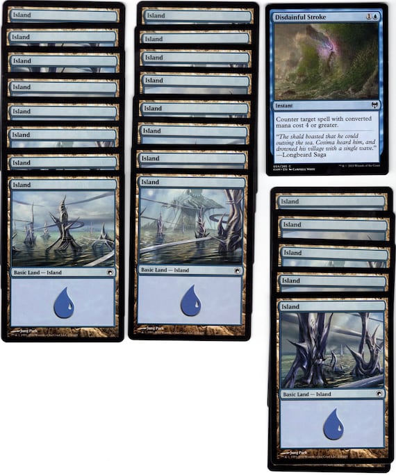 Blue-100 Card Sphinx Deck-commander-jace-rare-mythic-magic the