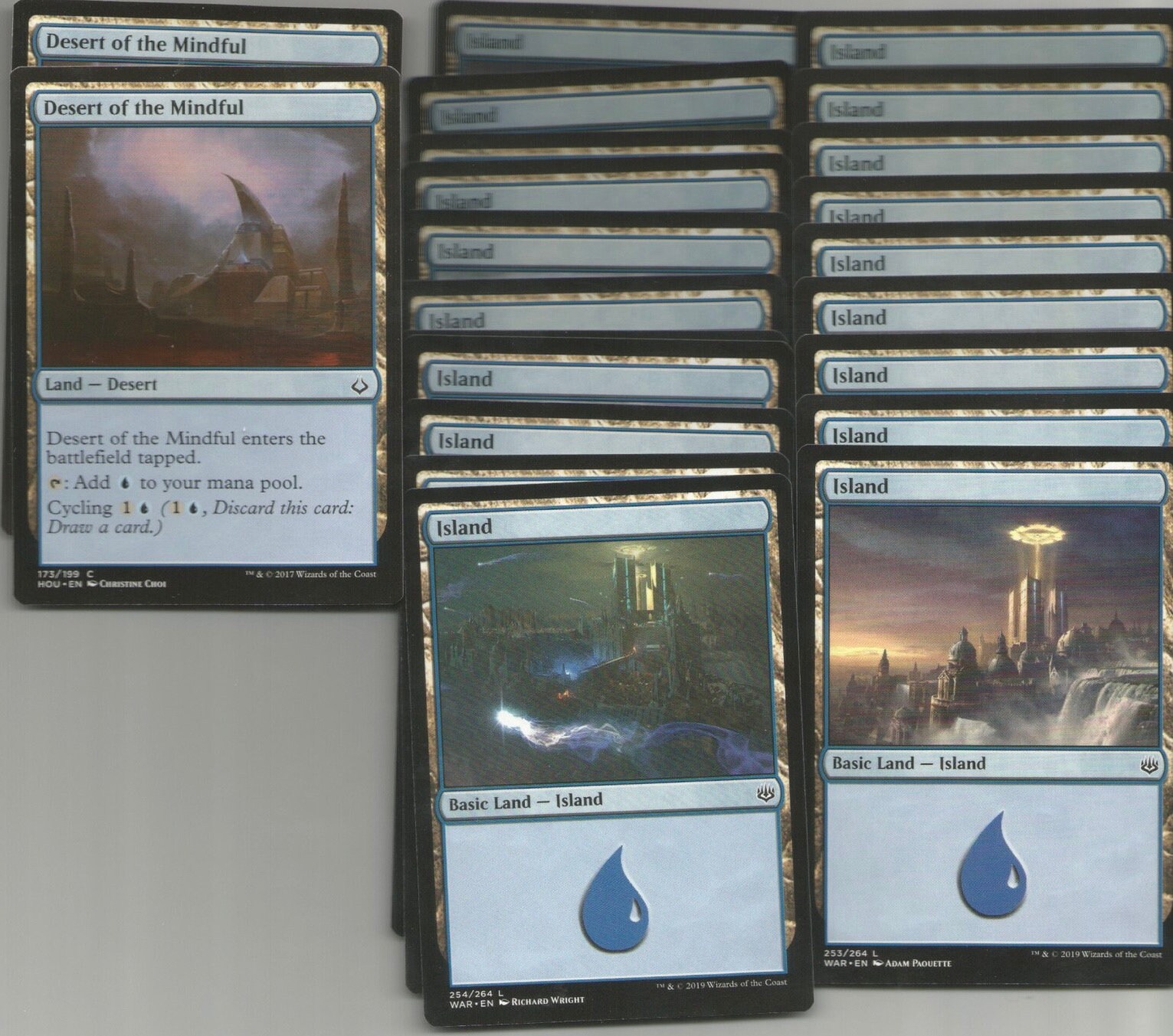 60 Card Deck -mono Blue Aggro-ready to Play - Rares -magic MTG