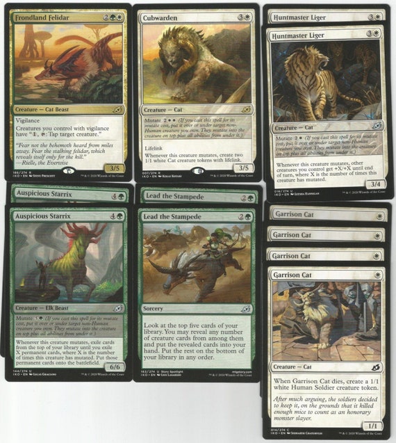 Ikoria Green/white Wild Cats - 60 Card Ready to Play Deck - Fun - Magic MTG - Etsy Ikoria Green/white Wild Cats - 60 Card Ready to Play Deck - Fun - Magic MTG - Etsy