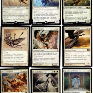 ANGELS ASSEMBLE100 Card EDH-Magic Commander Deck-Rares,Mythics,Mtg Ready to Play imagem 2