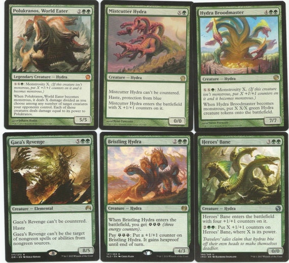 Huge Hydra Deck Polukranos Mistcutter Magic Gathering Etsy Canada