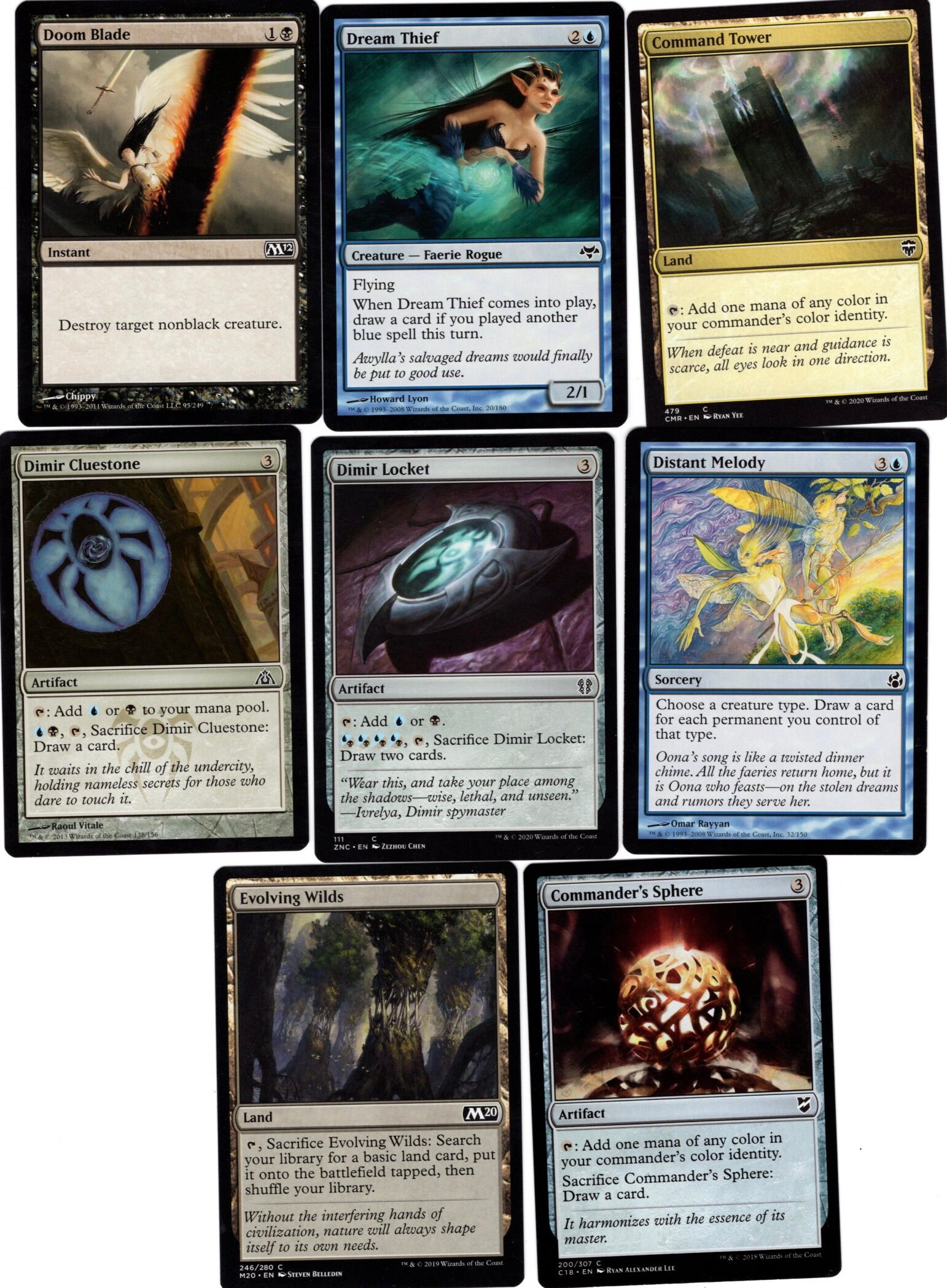 Queen of the Fae Faerie Mill100 card Magic the Gathering deckMTG