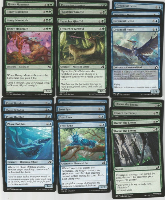 Ikoria Green/blue Mutate - 60 Card Ready to Play Deck - Fun - Magic MTG -  Etsy Denmark