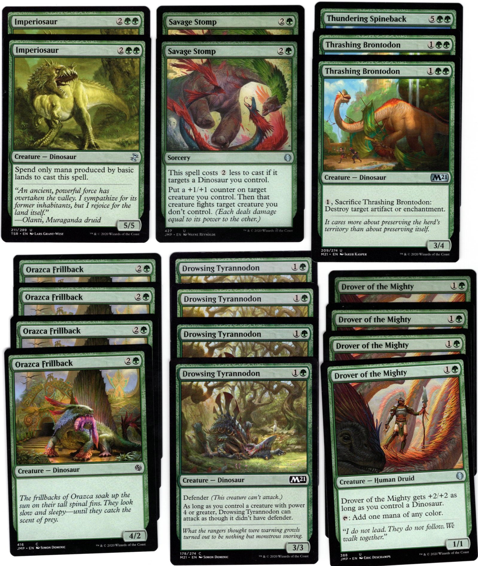 Magic: The Gathering Dinosaur Cards - Multi-Listing, Save Up To 20% When  Added To Basket MTG Dinosaur Cards