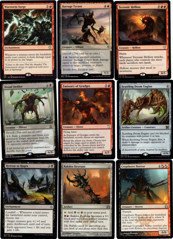 Buy Eldrazi Rakdos-100 Card Edh/commander Deck-mtg-mythics-rares-magic the  Gathering Ready to Play Online in India - Etsy