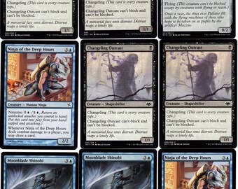 MTG Salvat Ninjas / 忍者デッキ 60枚フルセット スペイン語 NINJUTSU STEALTH-60 Card-mtg-magic the Gathering Deck-rares