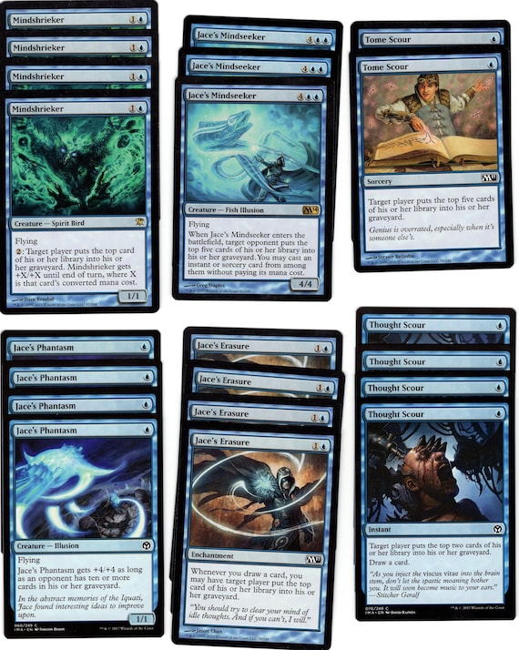 BLUE MILL Mindshrieker 60 Card Ready to Play Deck Rares Etsy