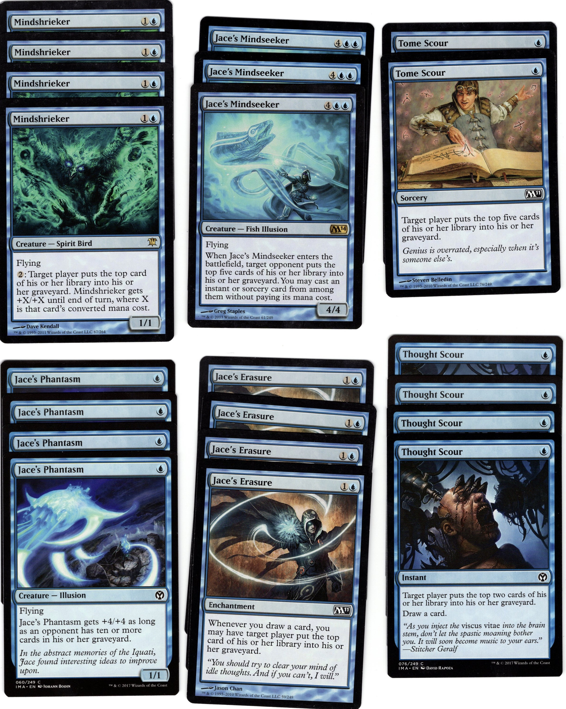 BLUE MILL - Mindshrieker - 60 Card Ready to Play Deck - Rares - Magic the  Gathering MTG - Etsy