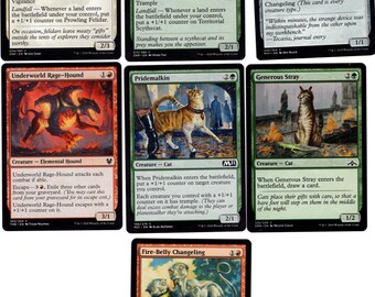 cat dog mtg card Amazon.com: Elite Commander Cat/Dog Deck - Rin and Seri, Inseparable - Naya  Red Green White - EDH cEDH - 100 Card - Custom Magic The Gathering Deck