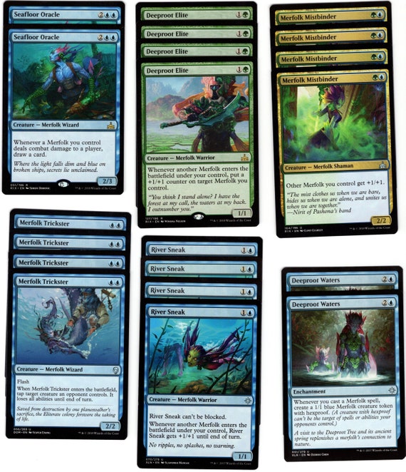Merfolk Tribal - Ready to Play 60 Card Deck - Fun - Magic MTG