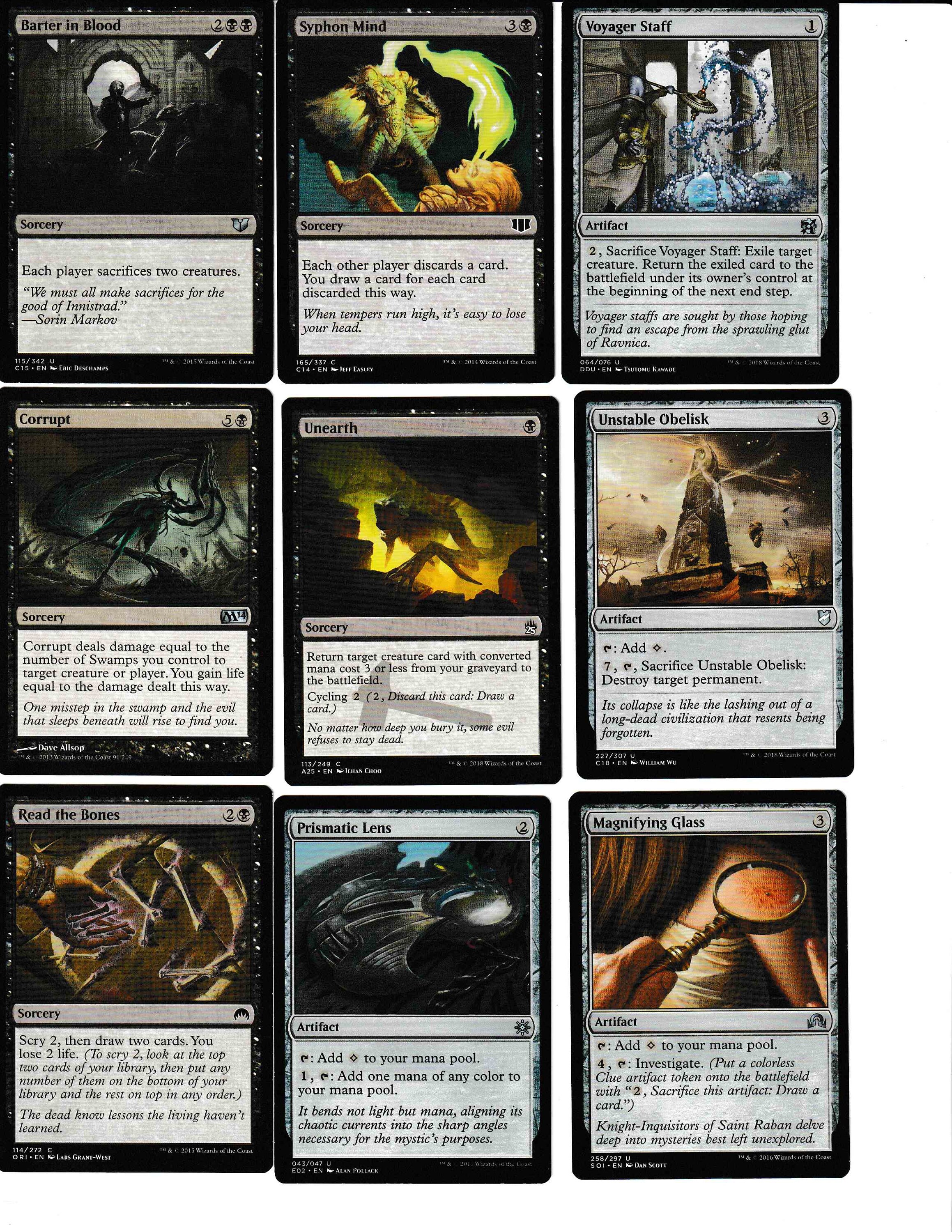 MTG Commander Edh Deck Gonti Lord of Luxury 100 Cards Custom Etsy