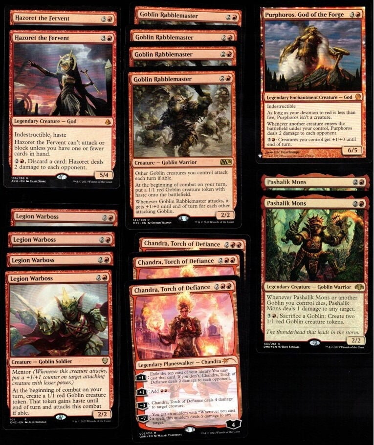 GOBLINS & GODS!-60 Card Magic the Gathering Deck-mtg-rares-mythics-modern-ready to Play - Etsy GOBLINS & GODS!-60 Card Magic the Gathering Deck-mtg-rares-mythics-modern-ready to Play - Etsy