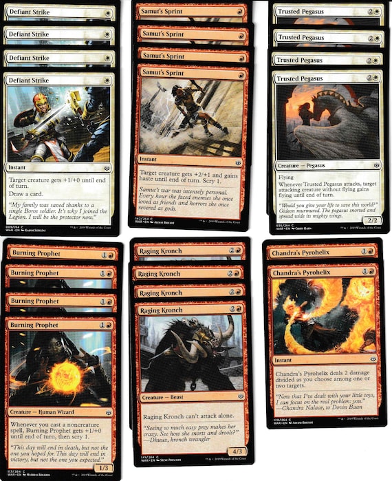 mtg feather commander deck EDH Deck Feather, the Redeemed 100 Magic Cards Custom Deck Combat Boros Feather, the Redeemed HEROIC BUFF