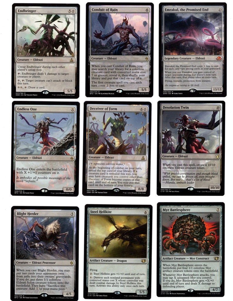 Emrakul Promised Card DeckMTGMagic the Etsy