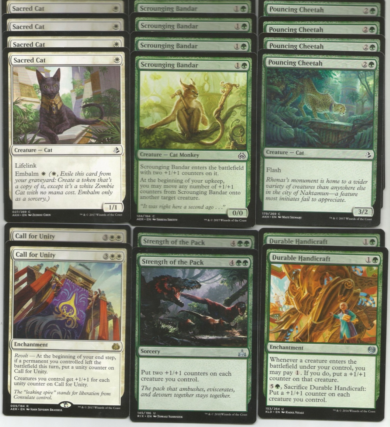 Ajani Unyielding Cat Attack Deck Custom MTG Magic the Etsy