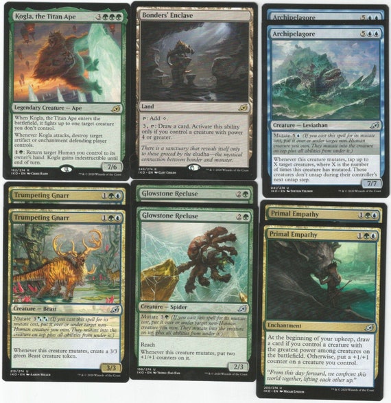 Ikoria Green/blue Mutate 60 Card Ready to Play Deck Fun Etsy