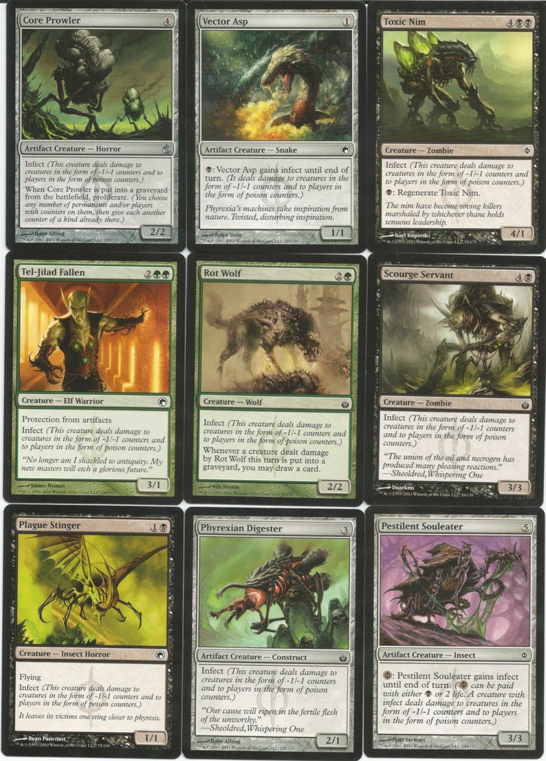 EDH Infect Deck Golgari MTG Magic the Gathering Commander Ready to Play 100 Cards image 3