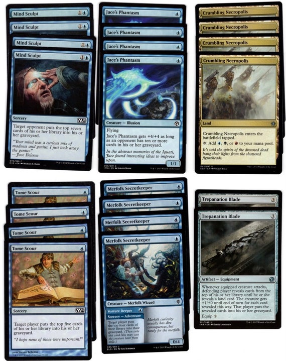 Mighty Mill-60 Card Deck-rares-magic the Gathering-mtg-blue-black-fast-ready to Play - Etsy Denmark Mighty Mill-60 Card Deck-rares-magic the Gathering-mtg-blue-black-fast-ready to Play - Etsy Denmark