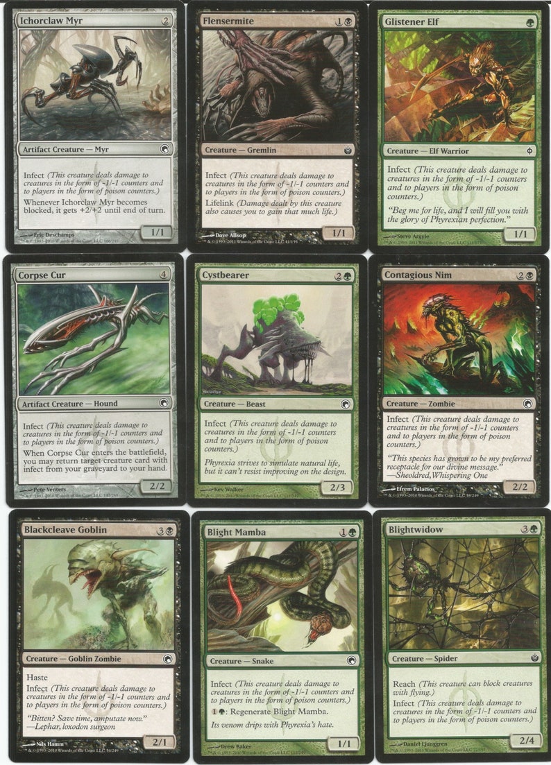 EDH Infect Deck Golgari MTG Magic the Gathering Commander Ready to Play 100 Cards image 4