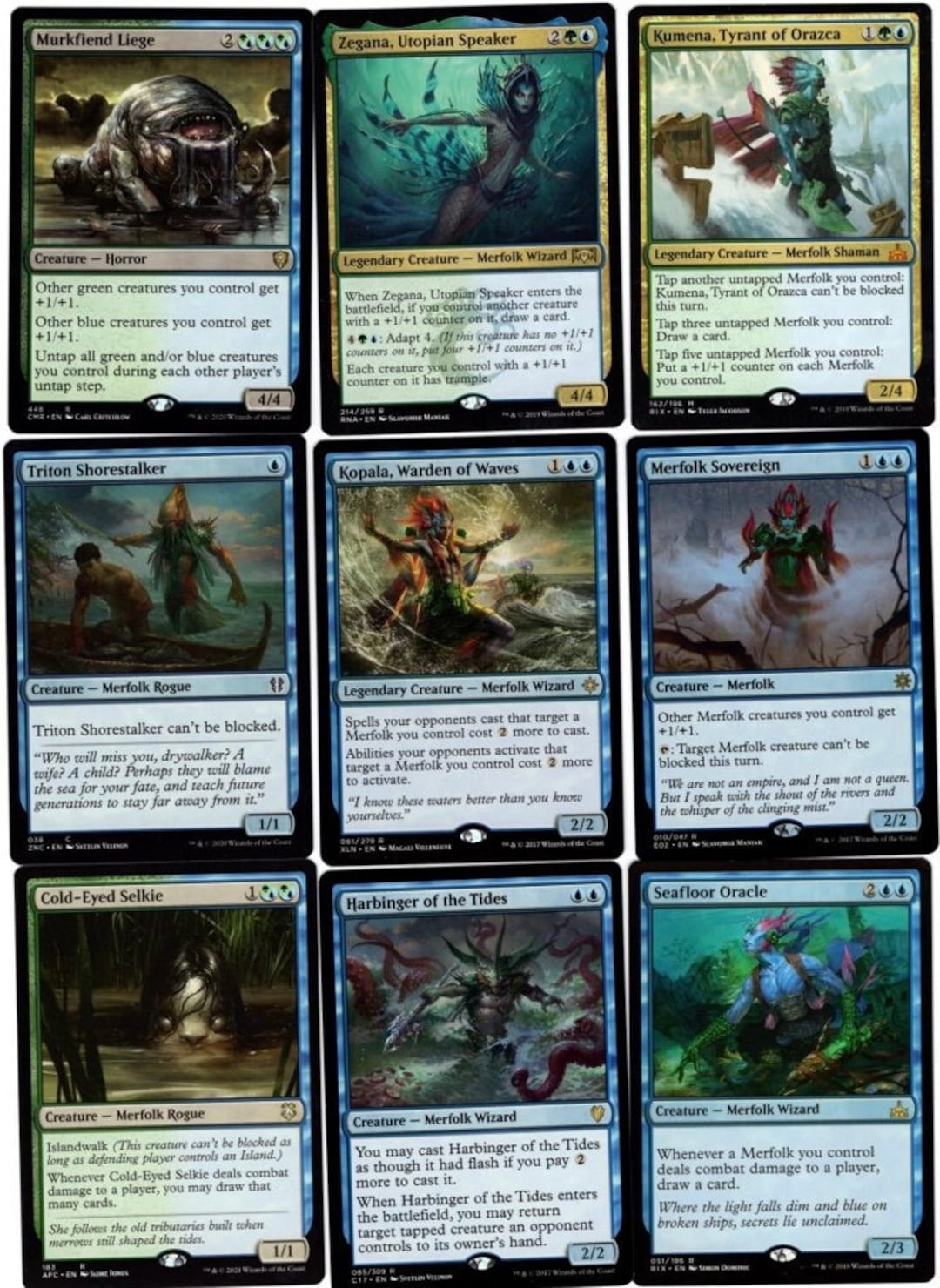 mtg merfolk card list Magic: The Gathering Commander Masters Commander Deck main image 0