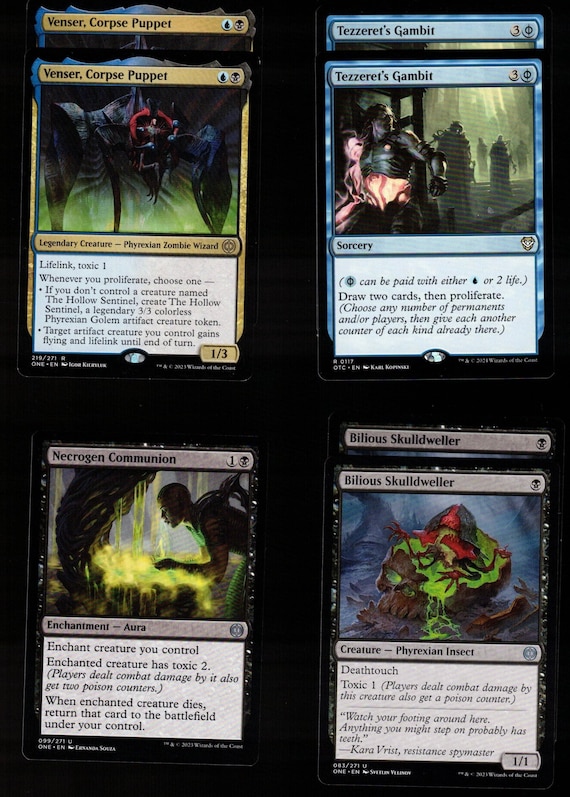 mtg poison counter cards toxic TOXIC!-60 card Magic the Gathering deck-MTG-poison counters-Green-White-RTP All Will Be One Tokens Type Top 30 Poison Counter Cards