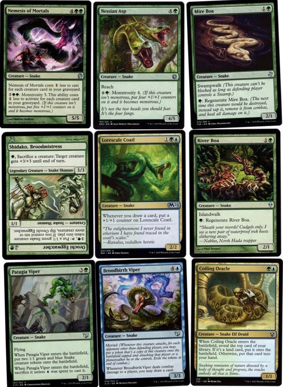 Snake Poison-100 Card Edh/commander Deck-mtg-mythic-rares-rtp-kaseto-magic  the Gathering - Etsy