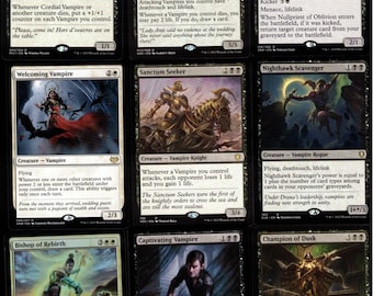 best cards for vampire deck mtg MTG Commander Vampire Deck EDH Deck Edgar Markov 100 Magic Cards Custom  Deck Vampires