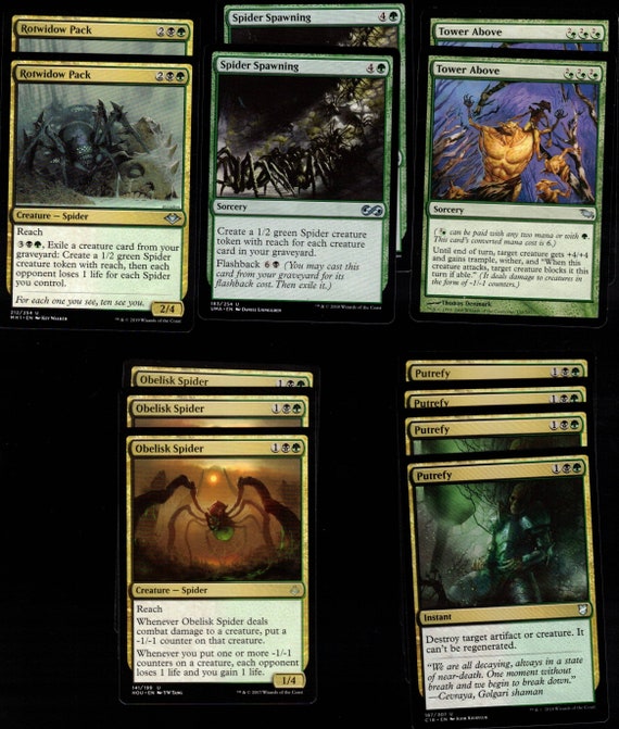 SPIDERS!-60 Card Deck-magic the Gathering-mtg-rares-mythic-shelob-ready to Play - Etsy SPIDERS!-60 Card Deck-magic the Gathering-mtg-rares-mythic-shelob-ready to Play - Etsy