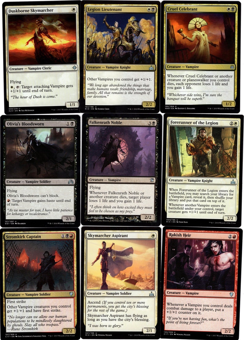 Edgar Markov100 Card EDH Commander Deckvampiremythicrare Etsy