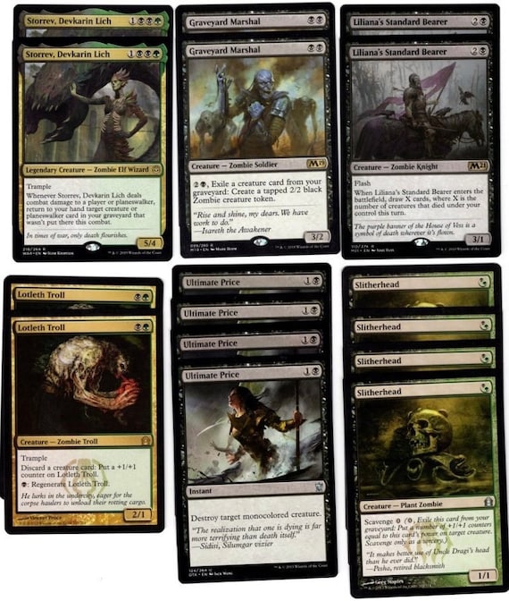 Golgari Zombies60 Card MTG Deckmagic the Etsy