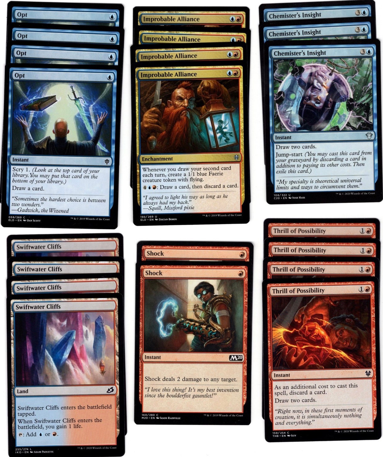 Niv-mizzet, Parun-blue/red-60 Card Deck-mtg-magic the Gathering