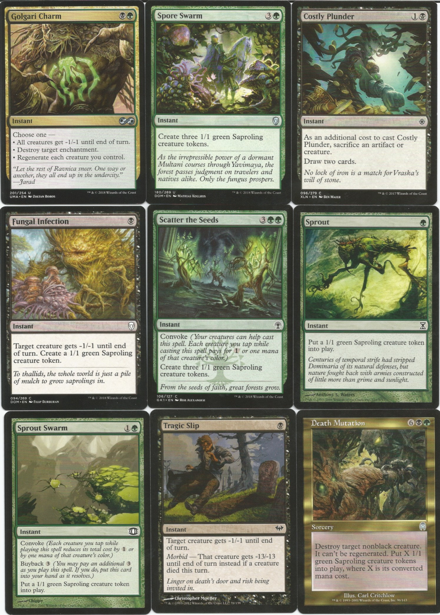 Commander Fungus Deck Custom MTG Magic the Gathering Etsy