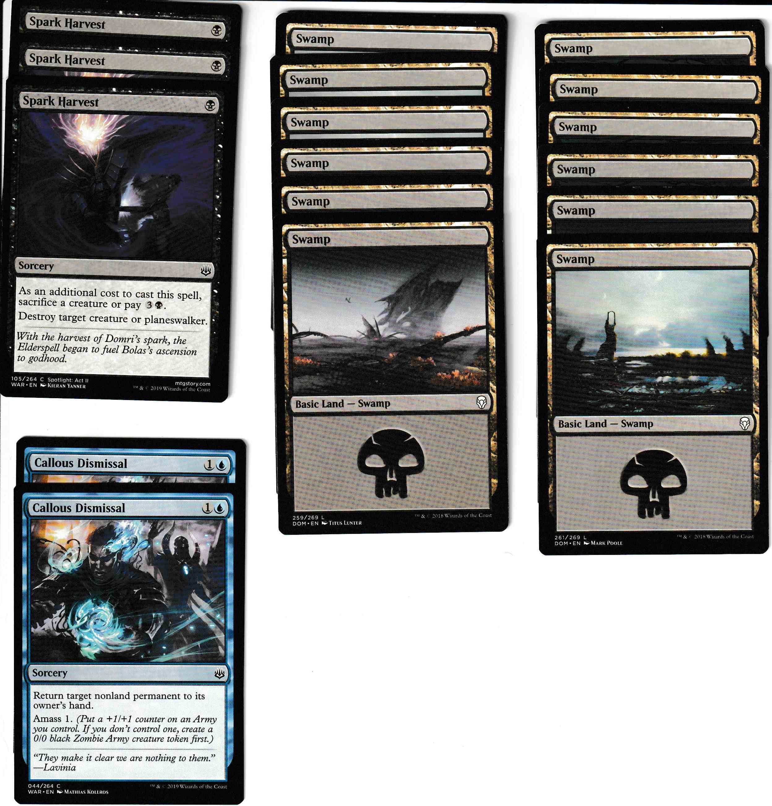 Blue/Black Zombie60 Card DeckMTGRaresPlaneswalkerANGRATH Etsy España