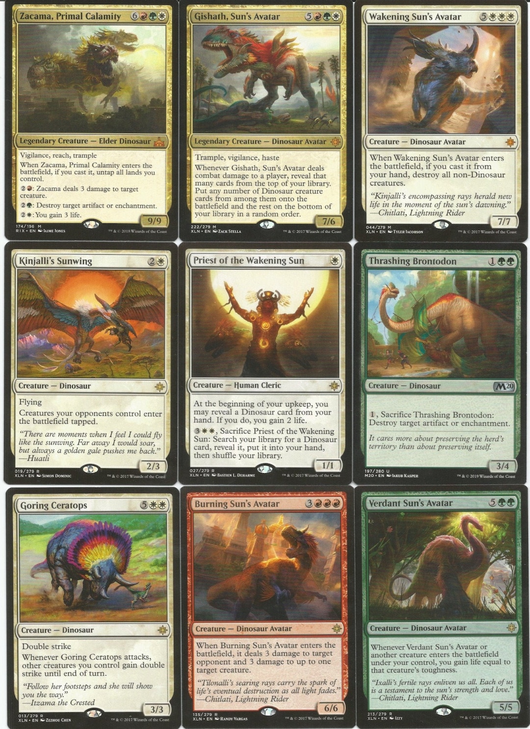 Custom Commander Deck - Zacama Primal Calamity, Dinosaur EDH Mtg