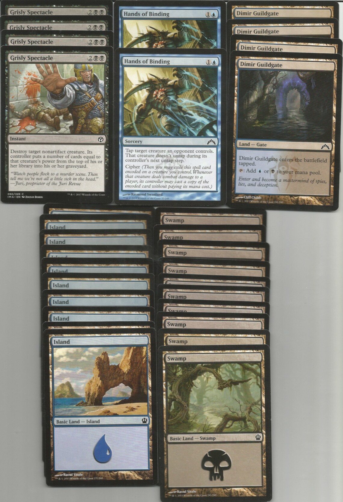 Blue Black Mill Deck Mind Grind MTG Magic the Gathering Etsy