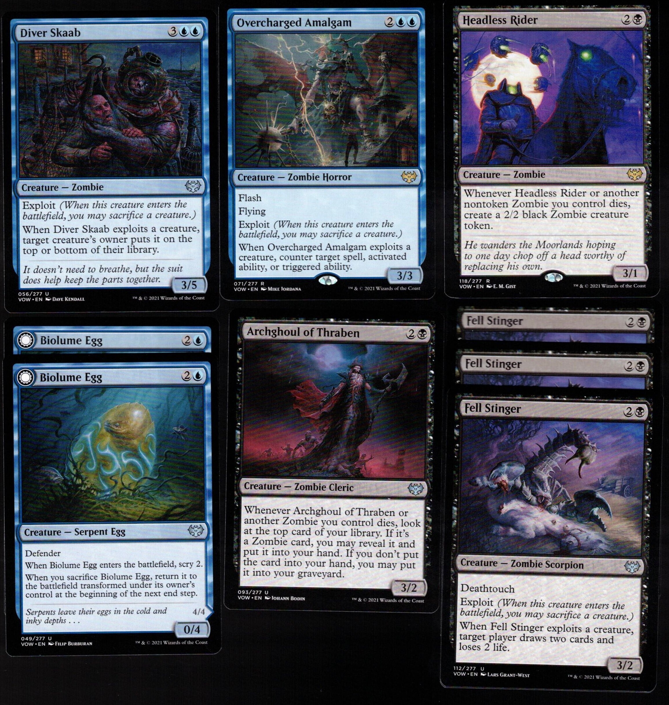 ZANY ZOMBIES-60 Card Magic the Gathering Deck-rares-flip - Etsy