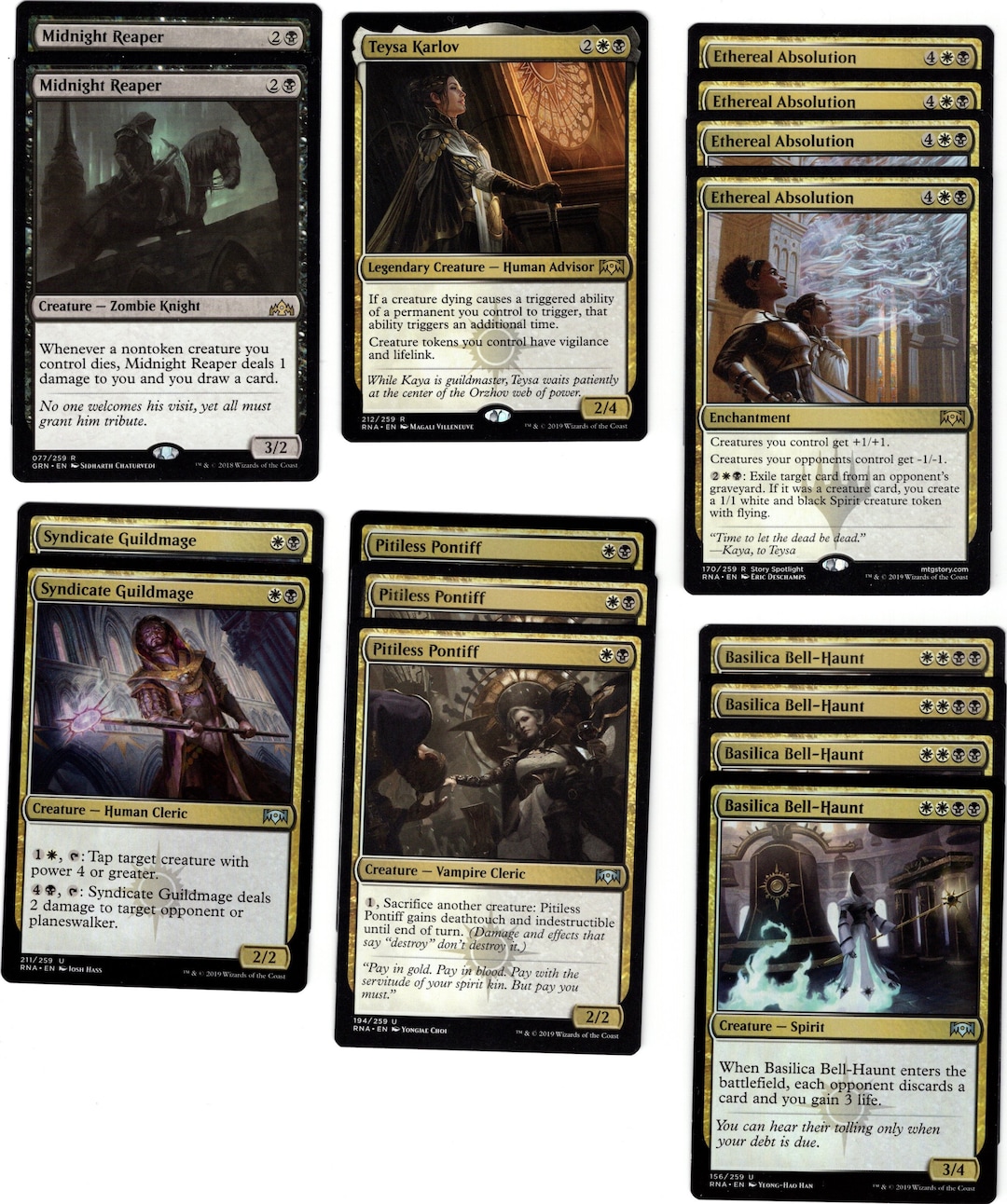 Orzhov Afterlife Deck Super Strong Black White 60 Card MTG Magic Ready to  Play - Etsy Denmark