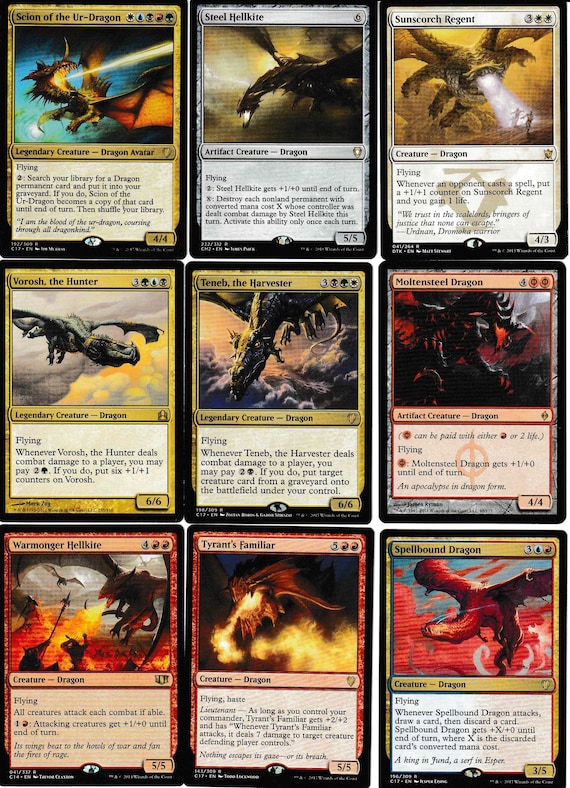 Commander Deck Scion of the Urdragon EDH Mtg Magic Cards Etsy
