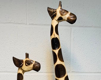 large wooden giraffe