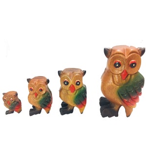 Owl Whistle Musical Instrument Wooden Hand Carved Fair Trade Animal Design Bird