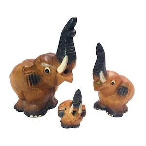 Elephant Whistle Musical Instrument Wooden Hand Carved Fair Trade Animal Design