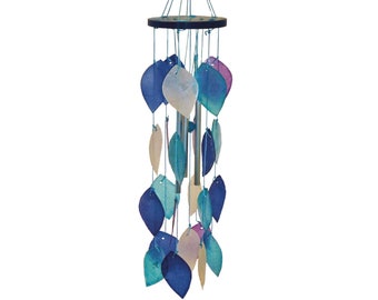 Capiz Shell Wind Chime Window Decor Windchime Suncatcher Ideal Windows Shades Of Blue